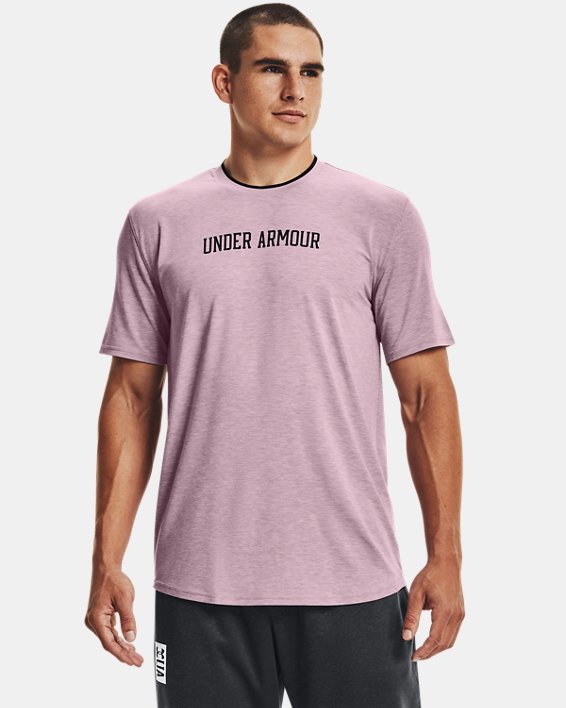 Men's UA RECOVER™ Short Sleeve, Pink, pdpMainDesktop image number 0